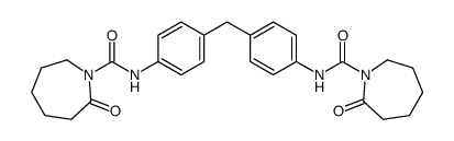 N,N’-(亚甲基-二-4,1-亚苯基)-二(六氢-2-氧代)-1H-氮杂卓-1-甲酰胺结构式
