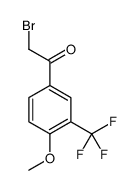 4-METHOXY-3-(TRIFLUOROMETHYL)PHENACYL BROMID Structure