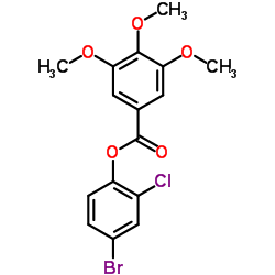 4-Bromo-2-chlorophenyl 3,4,5-trimethoxybenzoate结构式