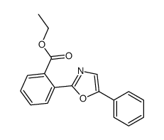 ethyl 2-(5-phenyl-1,3-oxazol-2-yl)benzoate结构式