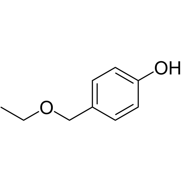 4-(乙氧基甲基)苯酚结构式