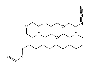 S-(1-azido-3,6,9,12,15,18-hexaoxanonacosan-29-yl) ethanethioate Structure