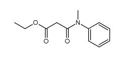 N-methyl-N-phenyl-α-carboethoxyacetamide Structure