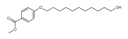 methyl 4-((11-hydroxyundecyl)oxy)benzoate结构式