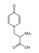 2-amino-3-(4-oxo-4H-pyridin-1-yl)-propionic acid结构式