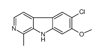 6-氯-7-甲氧基-1-甲基-9h-吡啶并[3,4-b]吲哚结构式