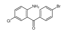 (2-amino-5-chlorophenyl)-(4-bromophenyl)methanone结构式
