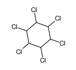 BHC(六氯环己烷的混合物)结构式