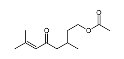 (3,7-dimethyl-5-oxooct-6-enyl) acetate Structure