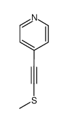 Pyridine, 4-[(methylthio)ethynyl]- (9CI)结构式