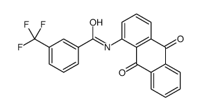 N-(9,10-dioxoanthracen-1-yl)-3-(trifluoromethyl)benzamide结构式