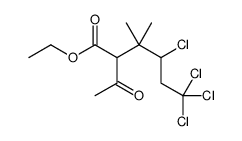 ethyl 2-acetyl-4,6,6,6-tetrachloro-3,3-dimethylhexanoate结构式