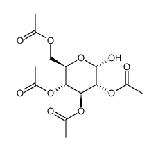 2,3,4,6-Tetra-O-acetyl-a-D-glucopyranose结构式