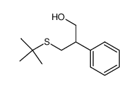 3-tert-Butylthio-2-phenyl-propanol结构式