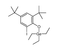 (2,4-ditert-butyl-6-iodophenoxy)-triethylgermane结构式