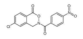 6-chloro-3-(4-nitrobenzoyl)-4H-2,3-benzoxazin-1-one结构式
