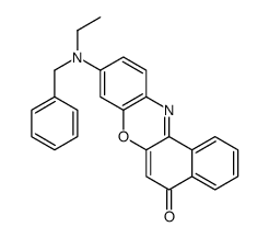 9-[benzyl(ethyl)amino]benzo[a]phenoxazin-5-one结构式