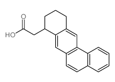 Benz[a]anthracene-8-acetic acid, 8,9,10,11-tetrahydro- Structure