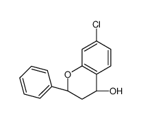 (2R,4R)-7-chloro-2-phenyl-3,4-dihydro-2H-chromen-4-ol结构式