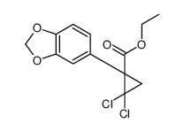 ethyl 1-(1,3-benzodioxol-5-yl)-2,2-dichlorocyclopropane-1-carboxylate Structure