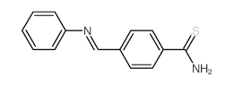 Benzenecarbothioamide,4-[(phenylimino)methyl]- Structure