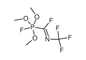 P-fluoro-P,P,P-trimethoxy-N-trifluoromethyl-λ5-phosphanecarboximidoyl fluoride Structure