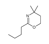 2-butyl-4,4-dimethyl-5,6-dihydro-1,3-oxazine结构式