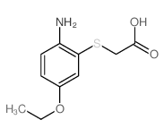 Acetic acid,2-[(2-amino-5-ethoxyphenyl)thio]- Structure