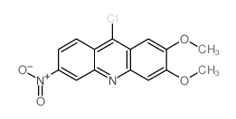 9-氯-2,3-二甲氧基-6-硝基吖啶结构式