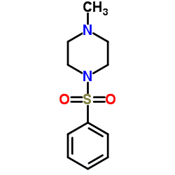 1-甲基-4-(苯磺酰)哌嗪结构式