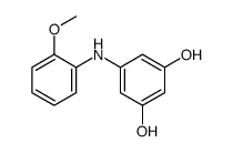 5-(2-methoxyanilino)benzene-1,3-diol结构式