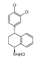 (1S,4R)-N-去甲基舍曲林盐酸盐结构式