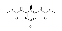 dimethyl 4-chloro-2,6-bis(methoxycarbonylamino)pyrimidine 1-oxide Structure