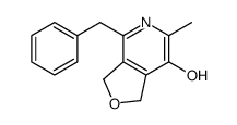 4-benzyl-1,3-dihydro-6-methylfuro[3,4-c]pyridin-7-ol结构式