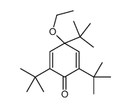 2,4,6-tritert-butyl-4-ethoxycyclohexa-2,5-dien-1-one结构式