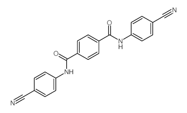 1,4-Benzenedicarboxamide,N1,N4-bis(4-cyanophenyl)- Structure