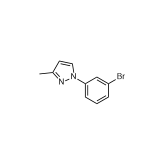 1-(3-溴苯基)-3-甲基-1H-吡唑结构式