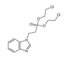 bis-2-chloroethyl <2-(1-benzimidazolyl)ethyl>phosphonate Structure