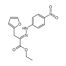 ethyl 3-(furan-2-yl)-2-(2-(4-nitrophenyl)hydrazono)propanoate结构式