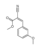 methyl 2-cyano-3-(3-methoxyphenyl)prop-2-enoate结构式