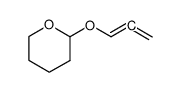 3,4,5,6-tetrahydro-2-(propa-1,2-dienyloxy)-2H-pyran结构式