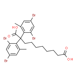 bis(3,5-dibromosalicyl)sebacate结构式