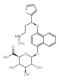 4-Hydroxy Duloxetine b-D-Glucuronide structure