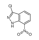 3-氯-7-硝基-1H-吲唑结构式