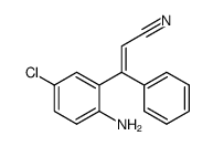 (E)-3-(2-amino-5-chlorophenyl)-3-phenylacrylonitrile结构式