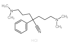 5-dimethylamino-2-(3-dimethylaminopropyl)-2-phenyl-pentanenitrile Structure