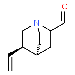 (1S,4S)-5α-Ethenyl-1-azabicyclo[2.2.2]octane-2-carbaldehyde Structure
