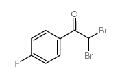 2,2-二溴-4'-氟苯乙酮结构式
