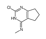 2-氯-N-甲基-6,7-二氢-5H-环庚[d]嘧啶-4-胺结构式