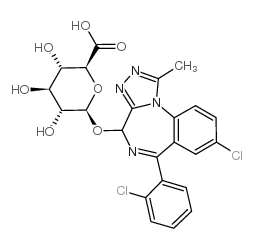 4-Hydroxy Triazolam b-D-Glucuronide Structure
